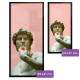 Quadro Decorativo Slim Estatua Bebendo Milk shake