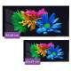 Quadro Decorativo Slim Flores Coloridas Fundo Preto
