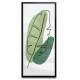 Quadro Decorativo Slim Folhas Tropicais Minimalista