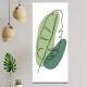 Quadro Decorativo Slim Folhas Tropicais Minimalista