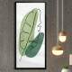 Quadro Decorativo Slim Folhas Tropicais Minimalista