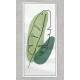 Quadro Decorativo Slim Folhas Tropicais Minimalista