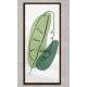 Quadro Decorativo Slim Folhas Tropicais Minimalista