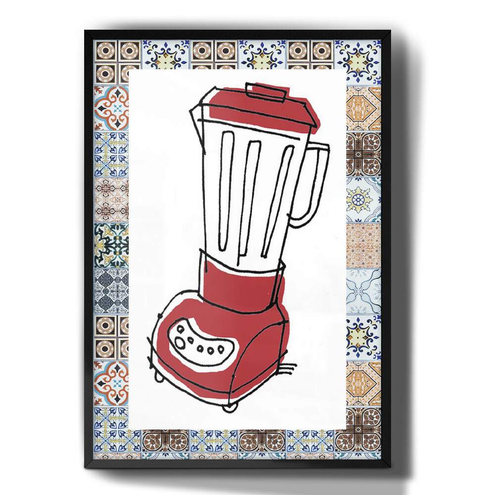Quadro Decorativo Desenho Liquidificador