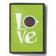 Quadro Decorativo Love Caf� Fundo Verde