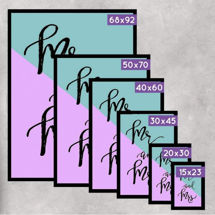 Quadro Decorativo Mr and Mrs