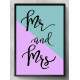 Quadro Decorativo Mr and Mrs