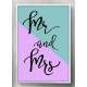 Quadro Decorativo Mr and Mrs