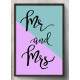 Quadro Decorativo Mr and Mrs