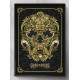 Quadro Decorativo Guns N Roses Caveira Dourada