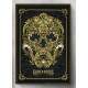 Quadro Decorativo Guns N Roses Caveira Dourada