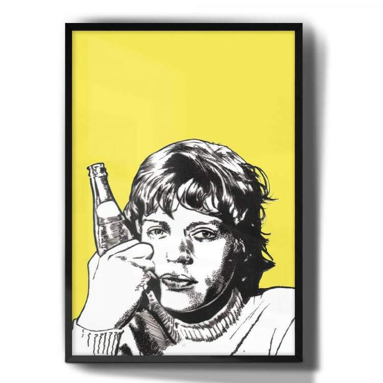 Quadro Decorativo Mick Jagger Rolling Stones