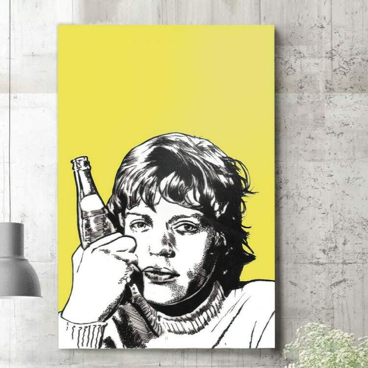 Quadro Decorativo Mick Jagger Rolling Stones