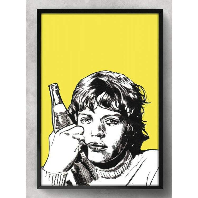 Quadro Decorativo Mick Jagger Rolling Stones