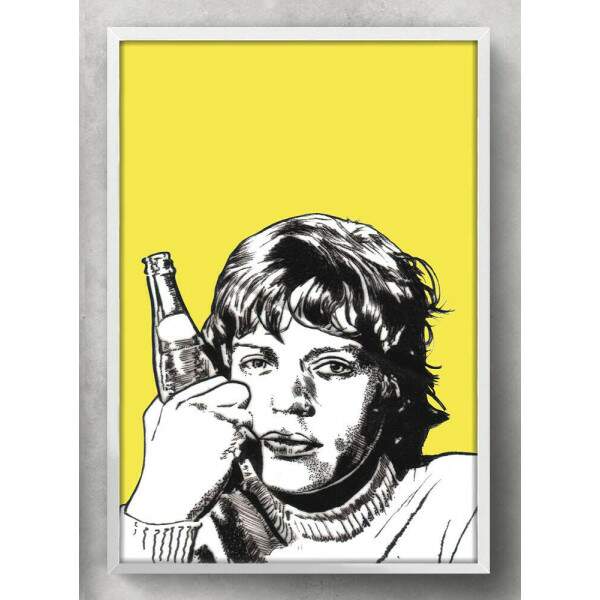 Quadro Decorativo Mick Jagger Rolling Stones