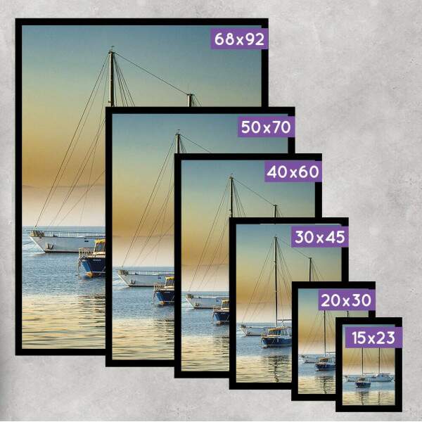 Quadro Decorativo Barco Mar Por Do Sol