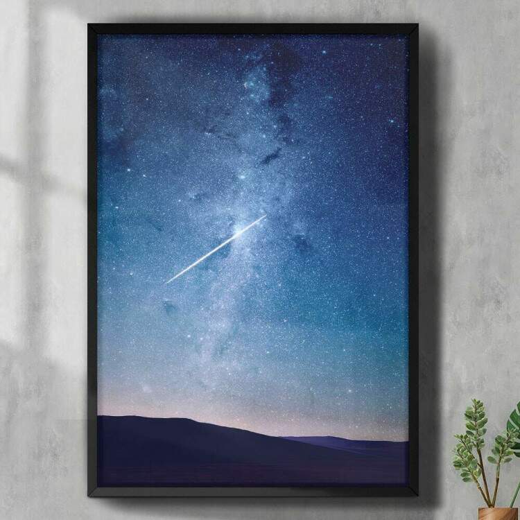 Quadro Decorativo Cu Estrelado Cometa