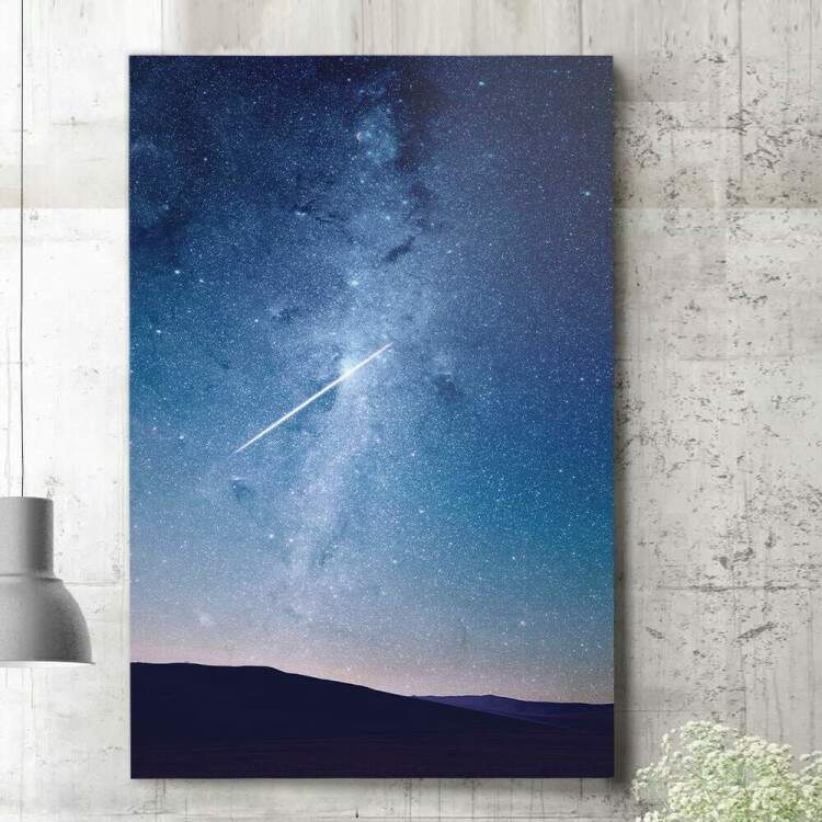 Quadro Decorativo Cu Estrelado Cometa