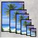 Quadro Decorativo Paisagem Praia e Coqueiros