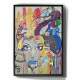 Quadro Decorativo Pintura Rosto de Mulher Colorida