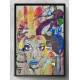 Quadro Decorativo Pintura Rosto de Mulher Colorida