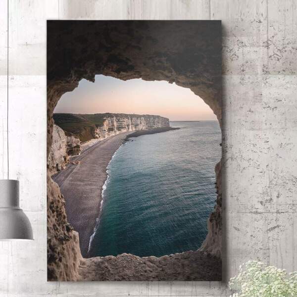 Quadro Decorativo Buraco Vista para a Praia