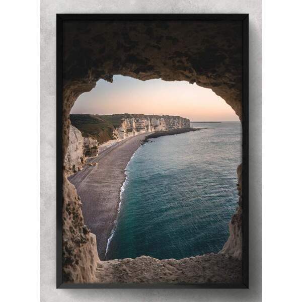 Quadro Decorativo Buraco Vista para a Praia