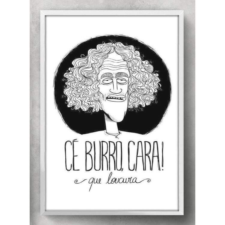 Quadro Decorativo C Burro Cara Que Loucura