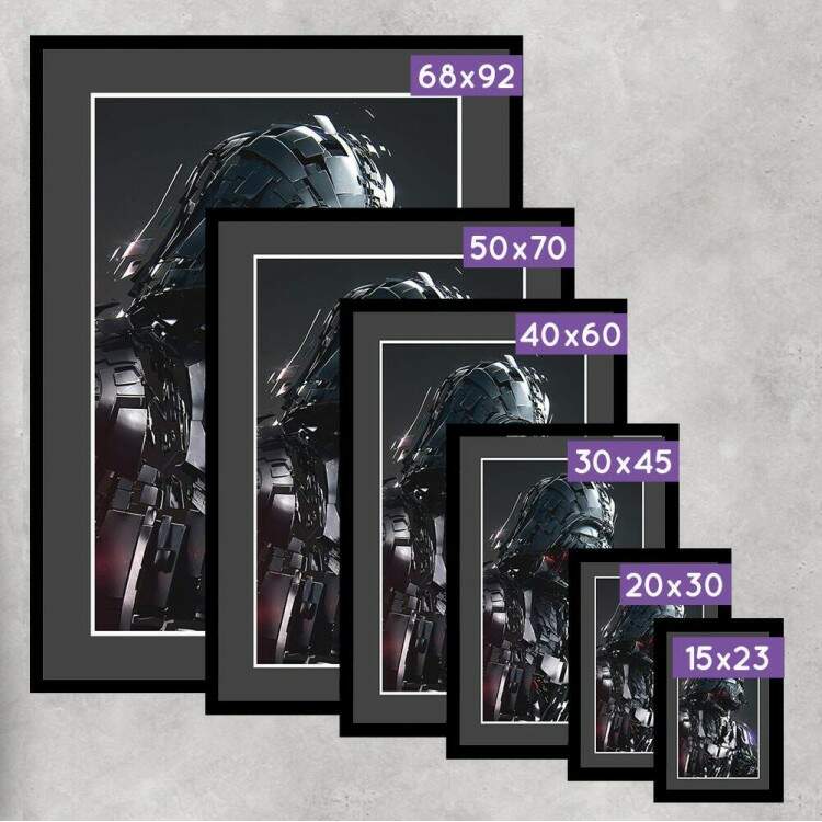 Quadro Decorativo Darth Vader Desfragmentado