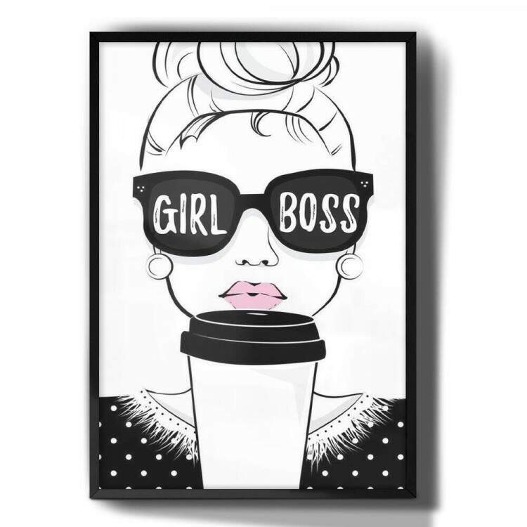 Quadro Decorativo Girl Boss