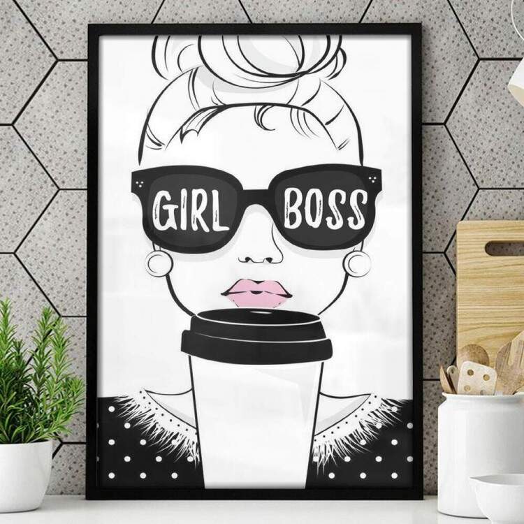 Quadro Decorativo Girl Boss