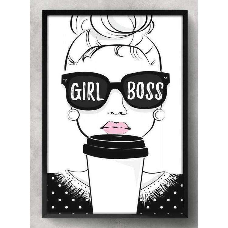 Quadro Decorativo Girl Boss