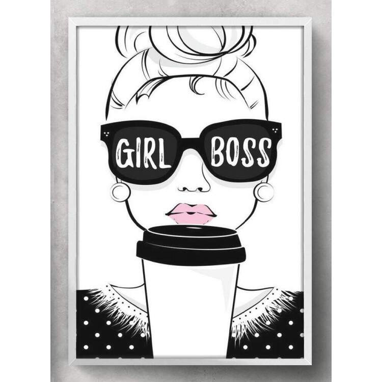 Quadro Decorativo Girl Boss