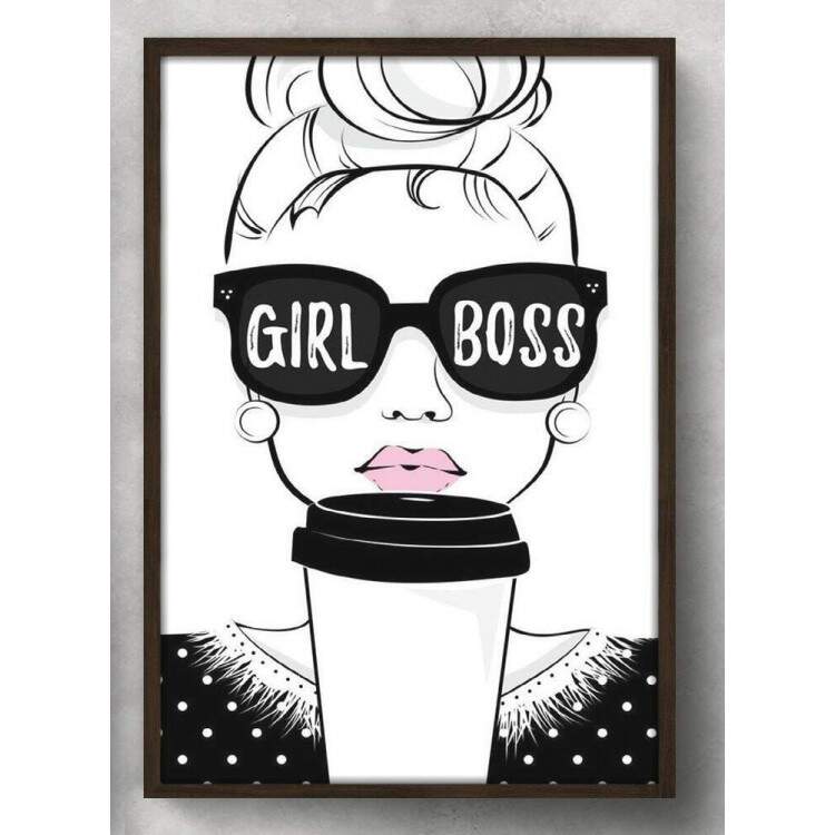 Quadro Decorativo Girl Boss