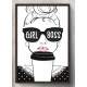Quadro Decorativo Girl Boss