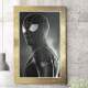 Quadro Decorativo Homem Aranha Preto e Dourado