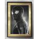 Quadro Decorativo Homem Aranha Preto e Dourado