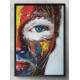 Quadro Decorativo Rosto de Mulher Pintura Colorida