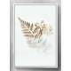 Quadro Decorativo Folhas Minimalistas Marrom