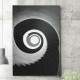 Quadro Decorativo Abstrato Escadas Preto E Branco