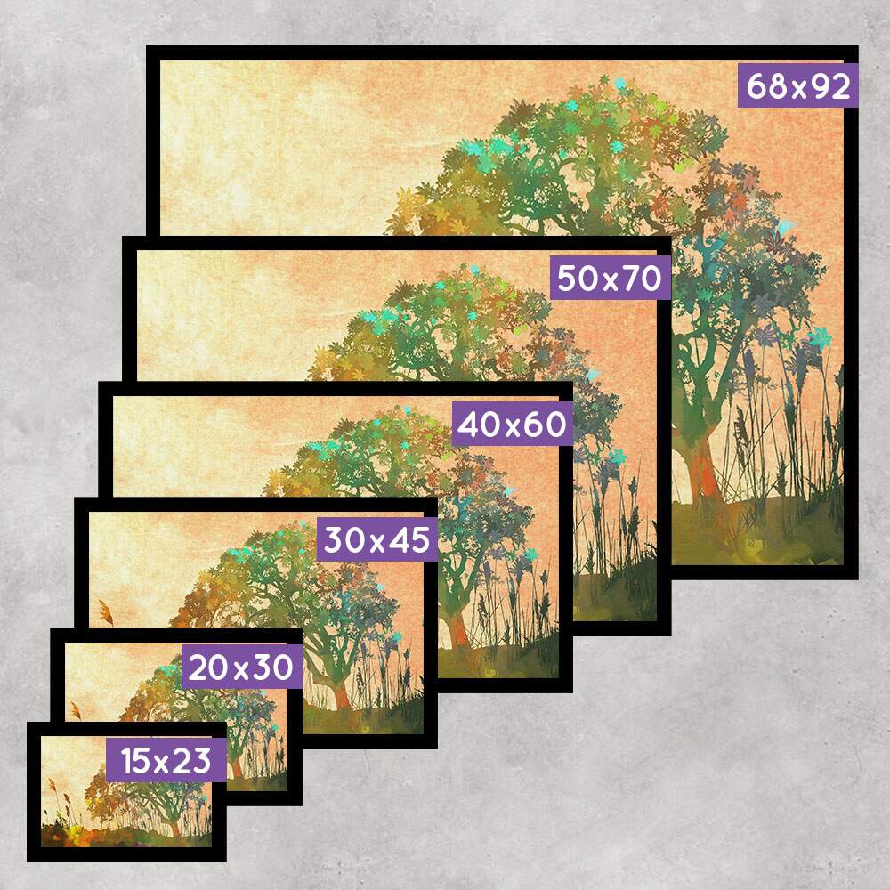 Quadro Decorativo Abstrato �rvore Colorida