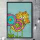 Quadro Decorativo Abstrato Flores