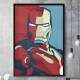 Quadro Decorativo Homem De Ferro Pop Art