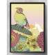 Quadro Decorativo Desenho P�ssaro e Flores Colorido