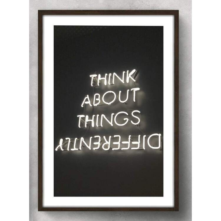 Quadro Decorativo Think About Things Differently