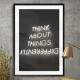 Quadro Decorativo Think About Things Differently