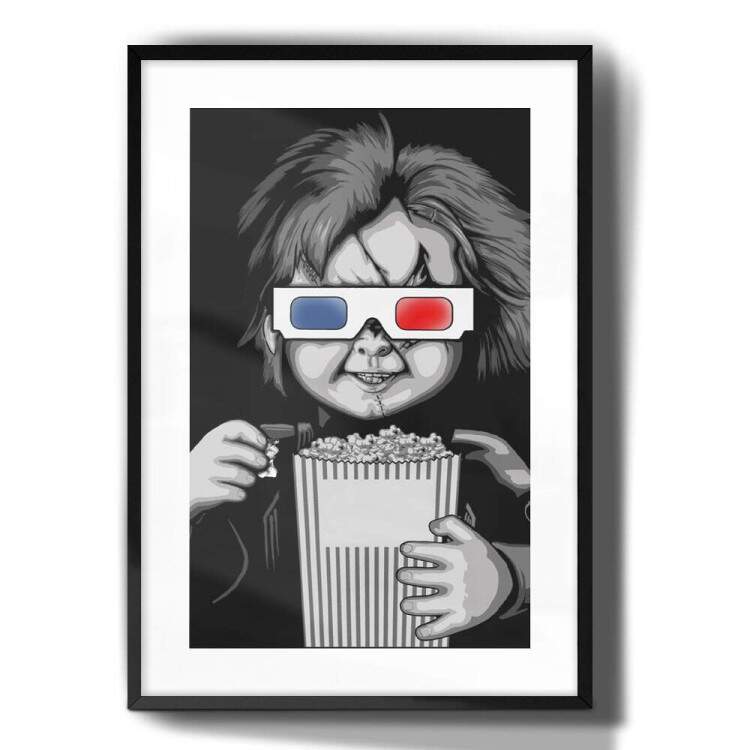 Quadro Decorativo Chucky no Cinema 3D