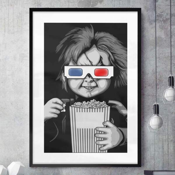 Quadro Decorativo Chucky no Cinema 3D