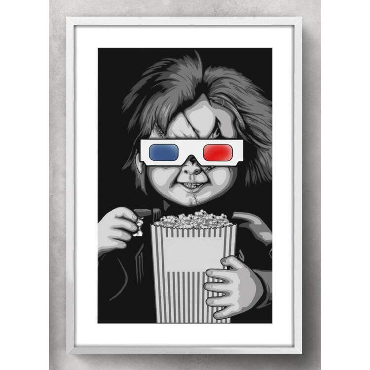 Quadro Decorativo Chucky no Cinema 3D