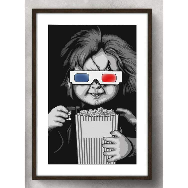 Quadro Decorativo Chucky no Cinema 3D